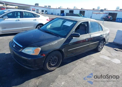 2002 Honda Civic Ex z USA, uszkodzony, nr VIN 2HGES26772H531180